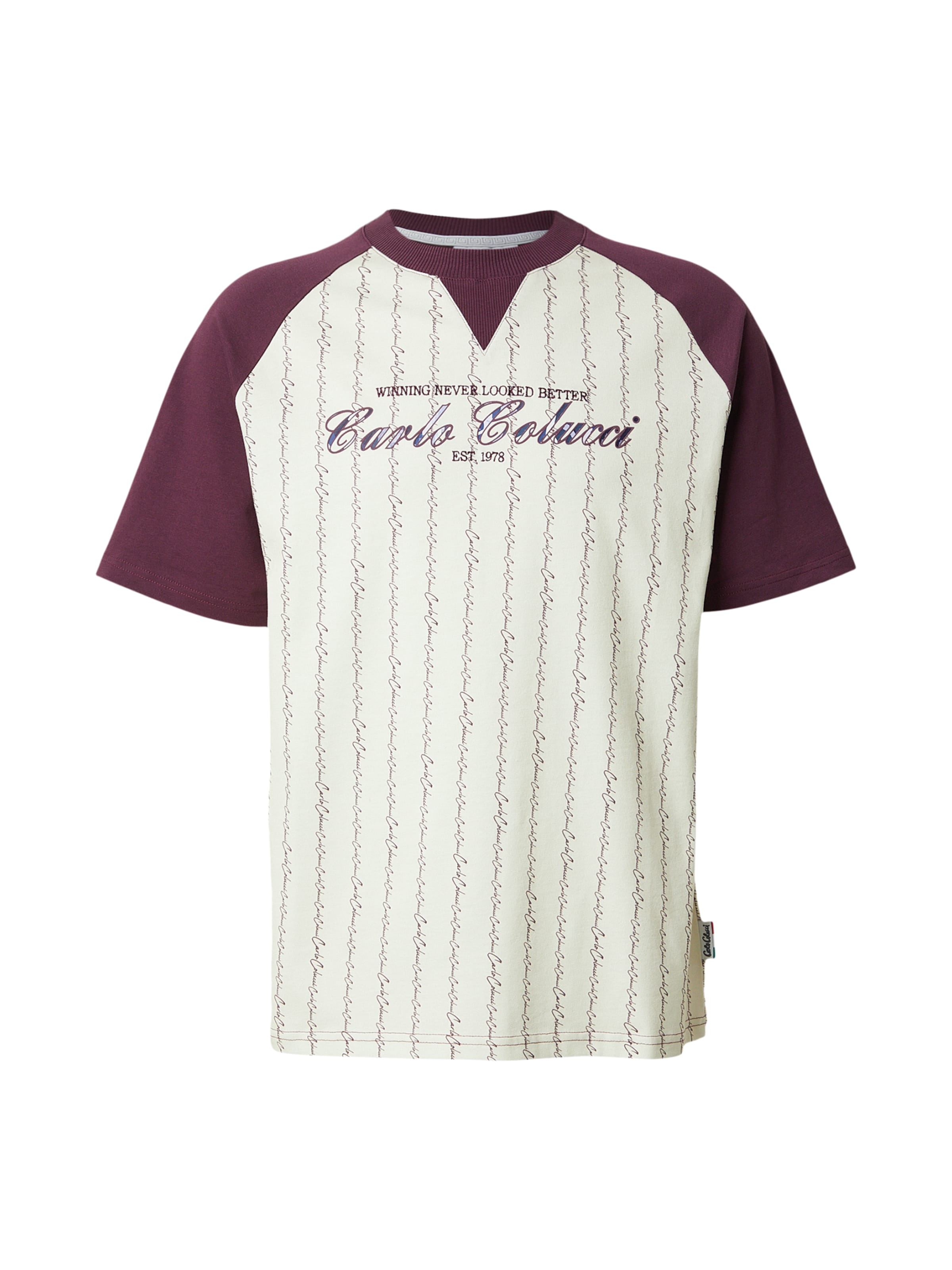 

Carlo Colucci Футболка 'Fara' в цвете Cream