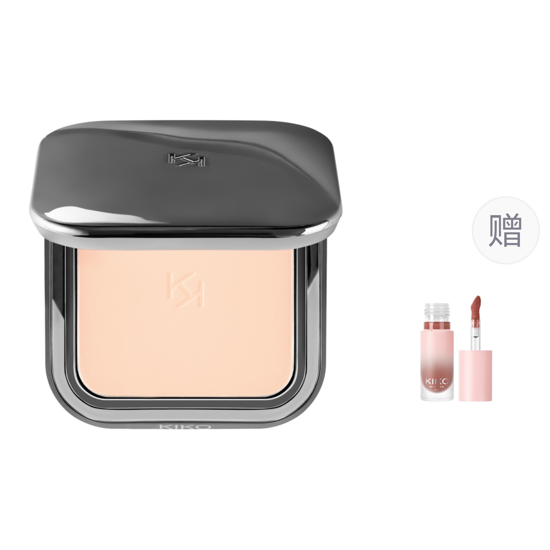 

Натуральные матовые пудры с прозрачной фиксацией без эффекта маски корректирующие тон кожи контуринг 12г/коробка KIKO, #04 айвори белый