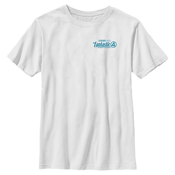 

Футболка с принтом Fantastic Four First Steps Pocket Logo для мальчиков 8-20 Marvel