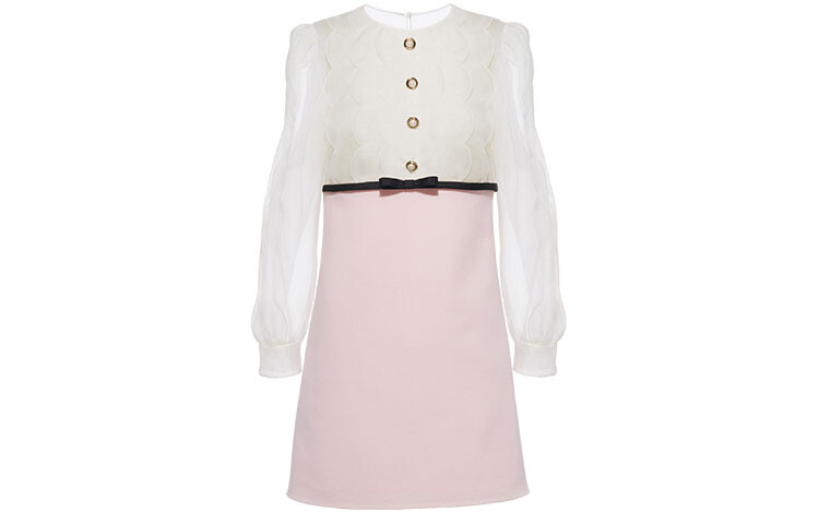 

Платье Miu Miu с длинными рукавами, розовый