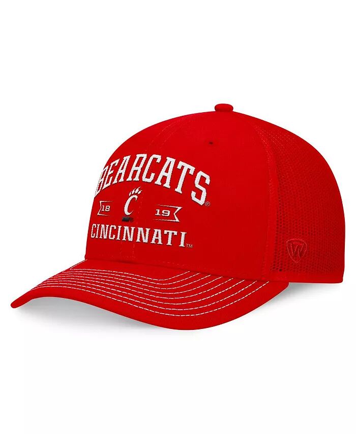 

Мужская красная регулируемая кепка Cincinnati Bearcats Carson Trucker Top of the World