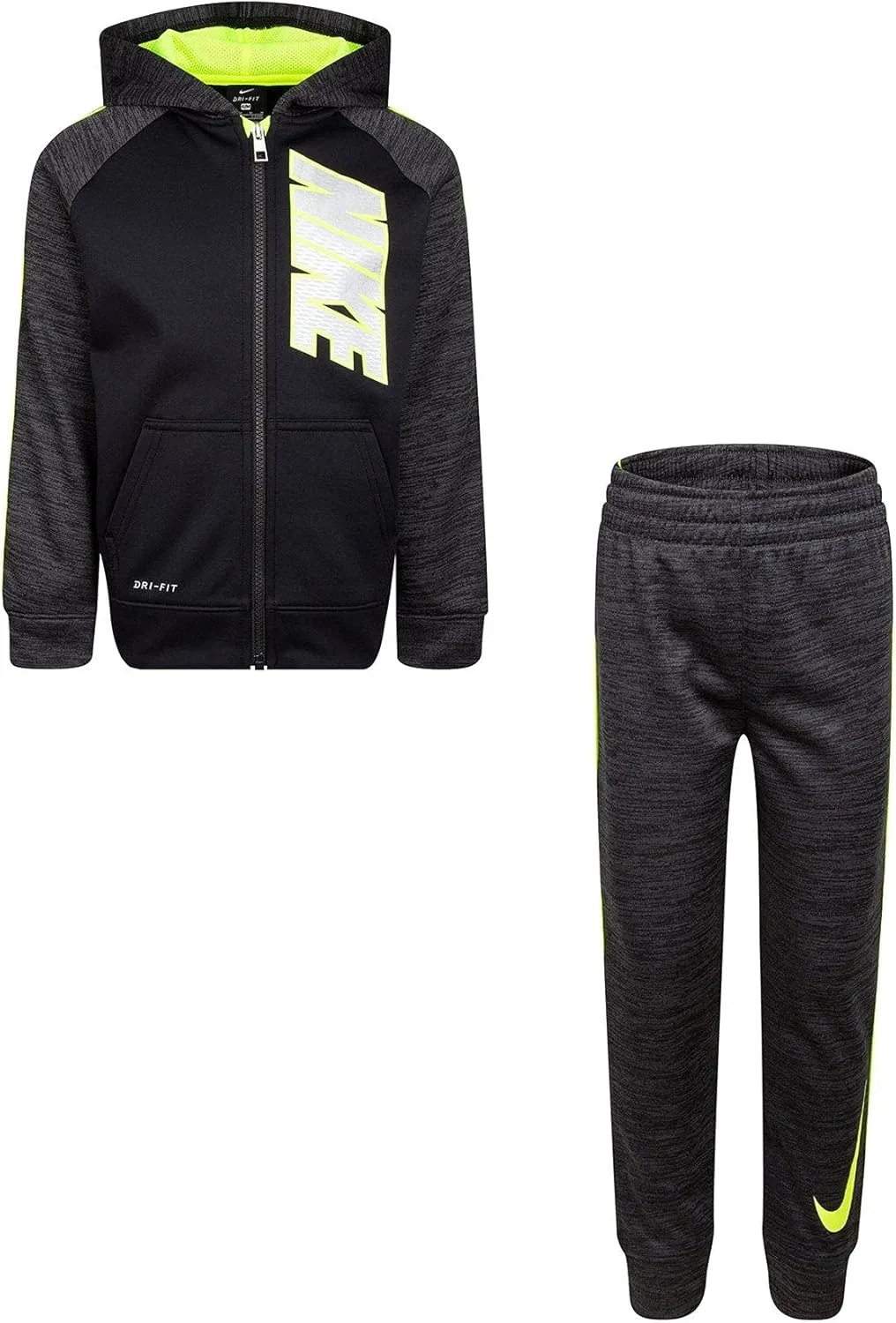 Детский спортивный костюм Nike Therma Pop, черный хизер