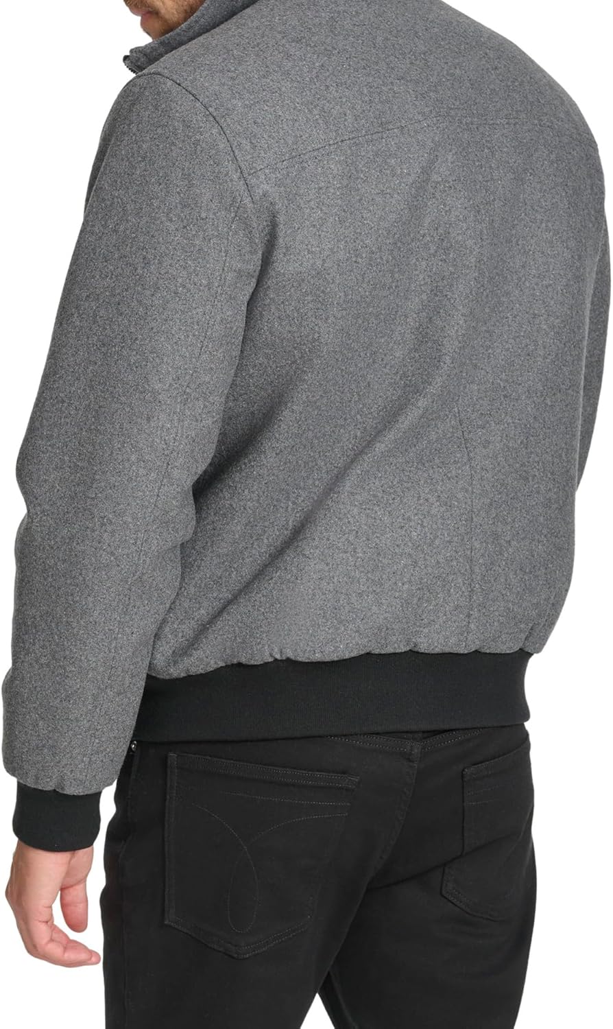 Мужская повседневная куртка-бомбер Calvin Klein Essential, Charcoal — фото 4
