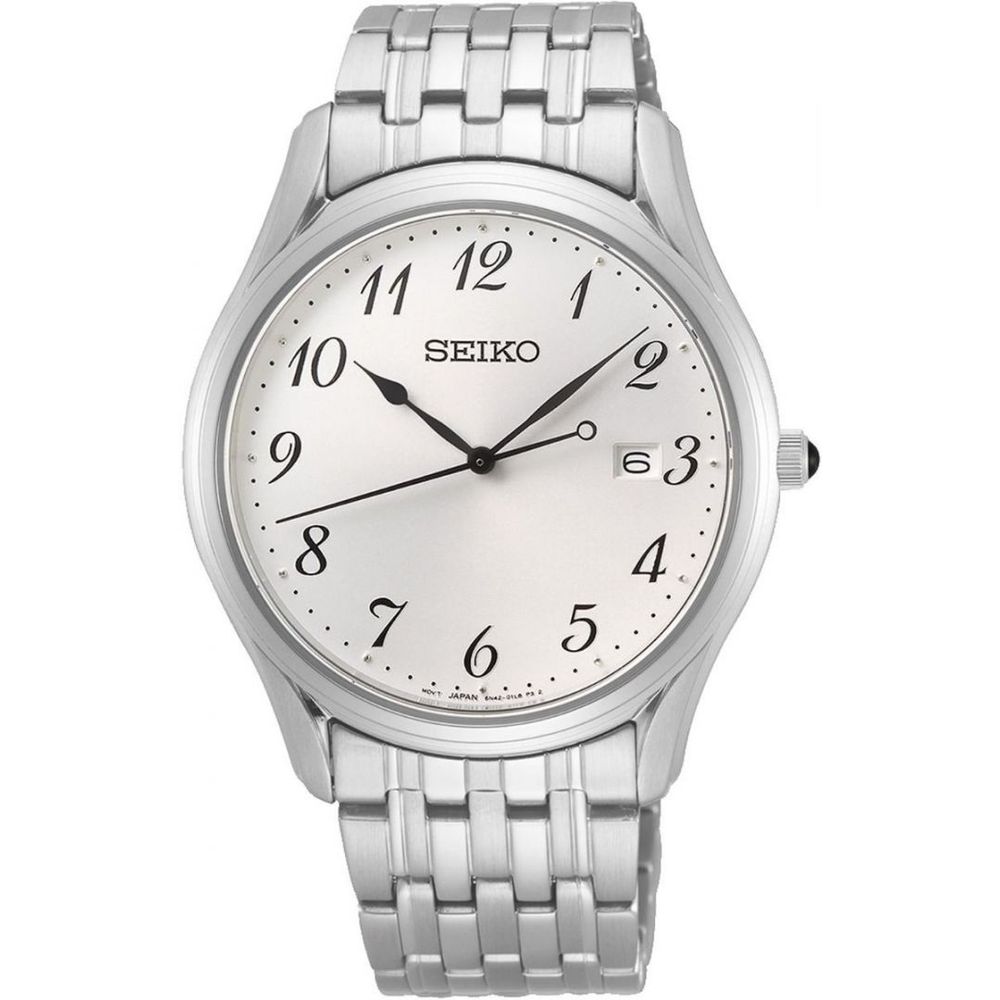 

Часы из серой нержавеющей стали Seiko