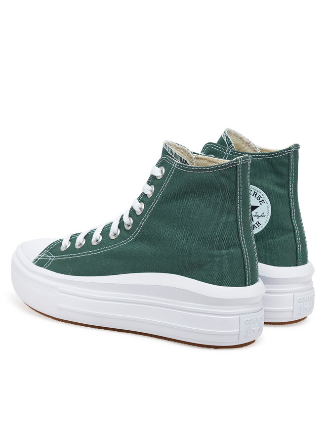 Тканевые кроссовки Chuck Taylor All Star Move Platform A10664C Converse, зеленый — фото 3
