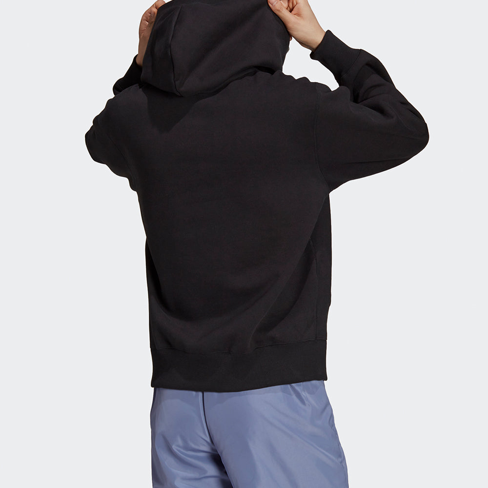 Худи Men's adidas originals C Hoody Solid Color Fleece Lined Stay Warm Sports Black H11377 — фото 3