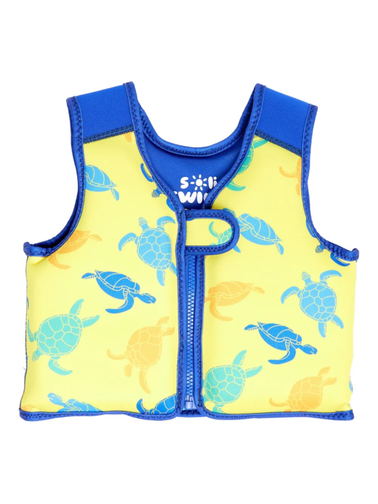 

Жилет-плавник с принтом черепахи SOLISWIM KIDS, желтый