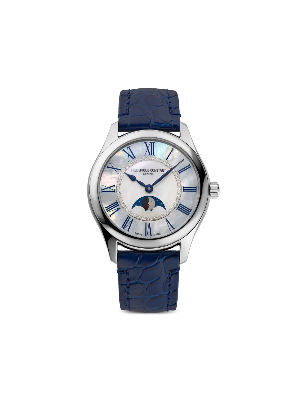 

Наручные часы Classics Elegance Luna 36 мм Frederique Constant, белый
