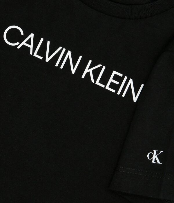 Футболка детская Calvin Klein Jeans с логотипом, черный — фото 3