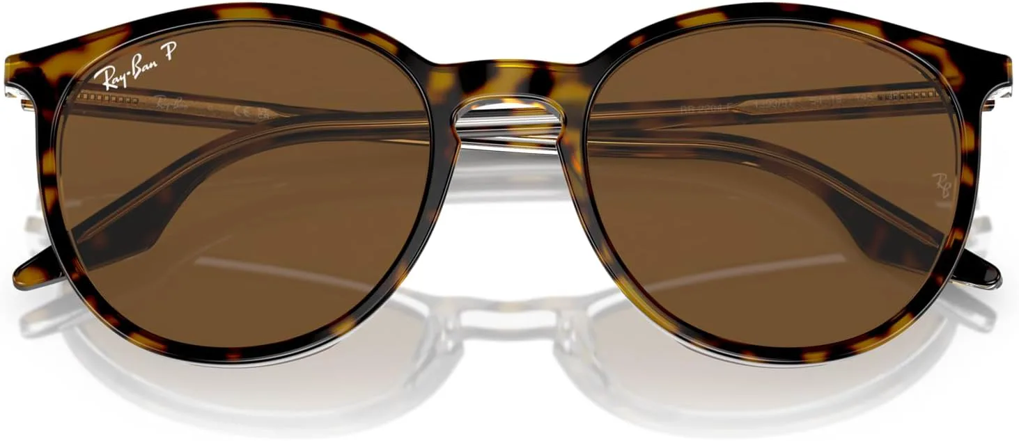 Женские круглые солнцезащитные очки Ray-Ban RB2204F, Havana on ...