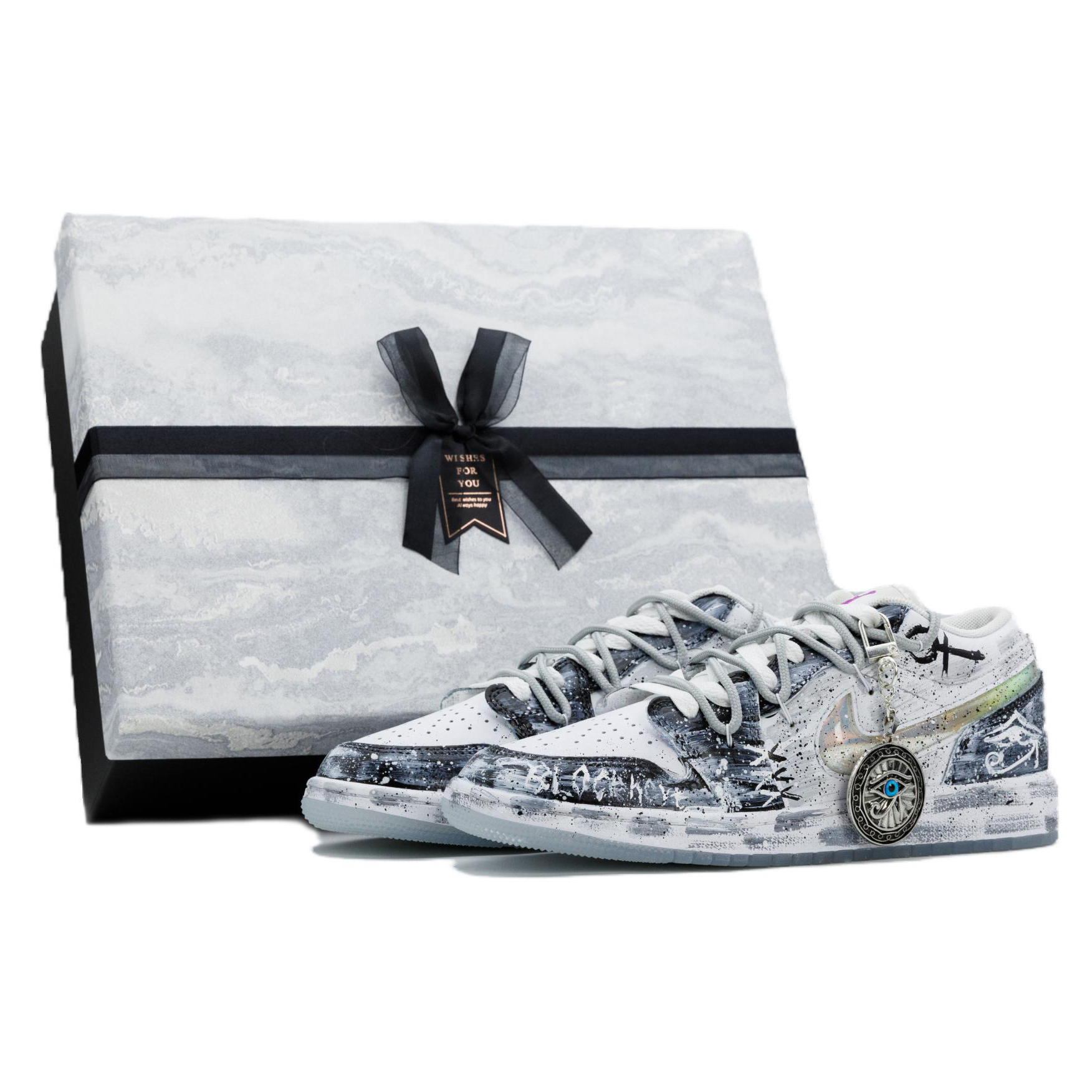 

Jordan Баскетбольные кроссовки Air 1 Low SE с низким верхом, устойчивые к истиранию, белые, для подростков