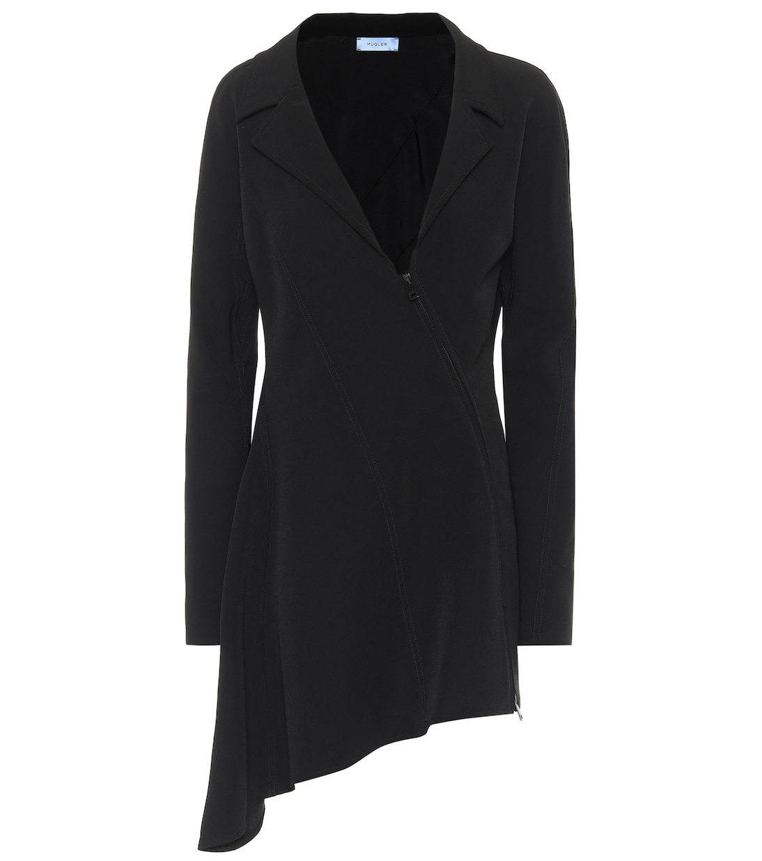 

Мини-платье с аквалангом Mugler, черный