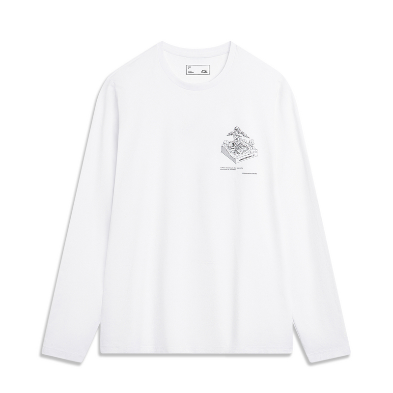 

Футболка LiNing мужская классическая белая