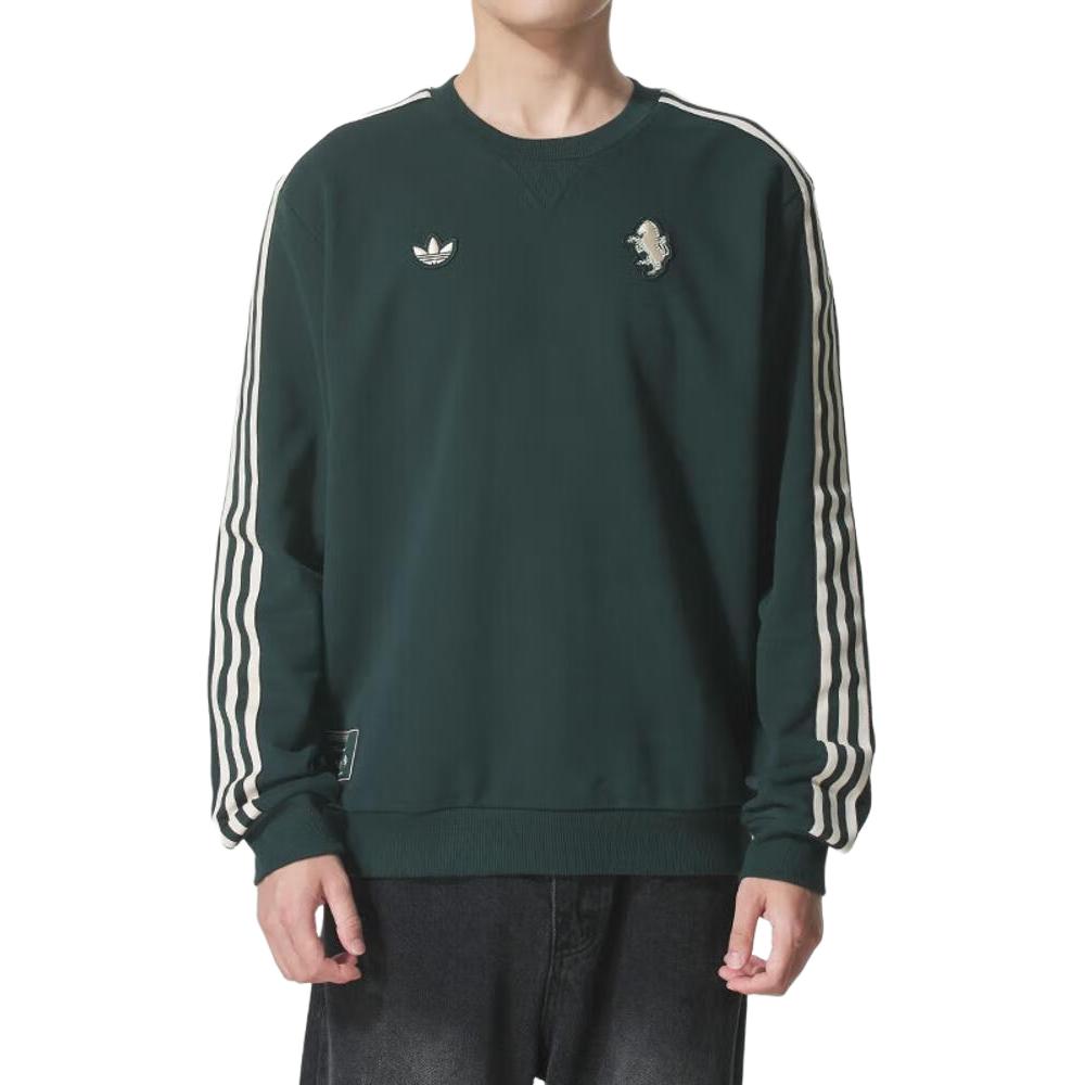 Свитшот Adidas с боковой полосой Adidas Originals, зеленый