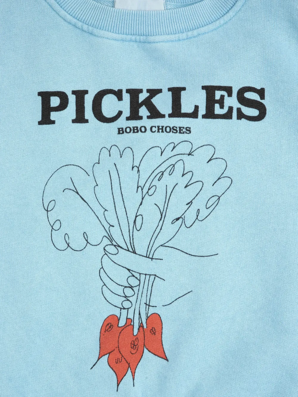 Толстовка Bunch Of Vegetables в рубчик Bobo Choses, синий — фото 2