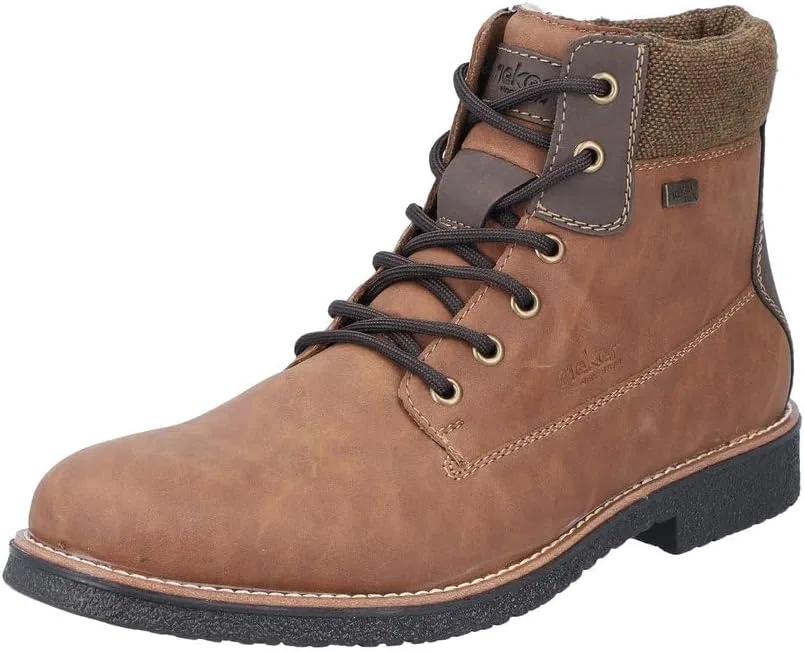Мужские ботинки Rieker 32030 на шнуровке, Brown 24