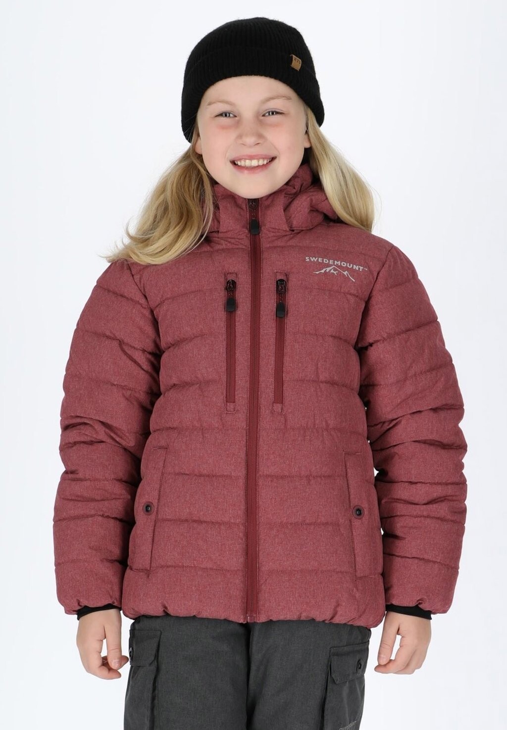 

Зимняя куртка BRANÄS JR Swedemount, цвет burgundy melange