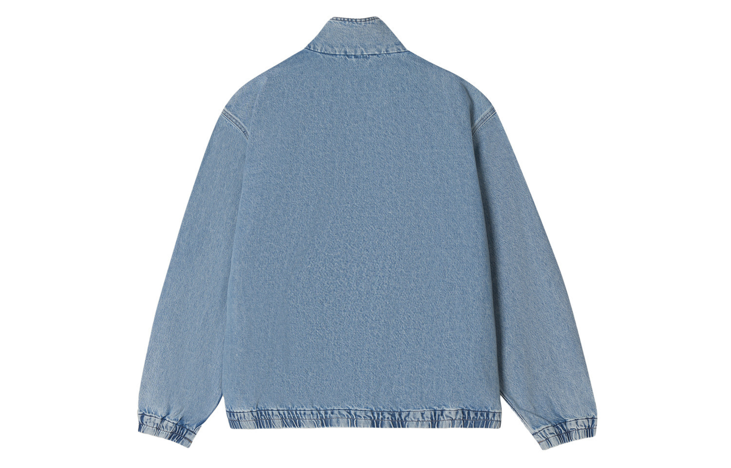 Levis Куртка унисекс, синие, с воротником-стойкой, средней рабочей одеждой — фото 3