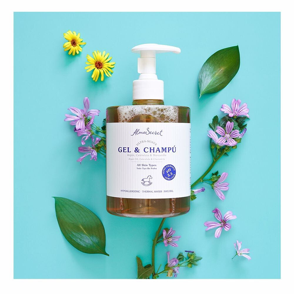 Гель для душа Gel-Champú Suave Con Argán, Caléndula & Manzanilla Alma Secret, 500 мл — фото 2