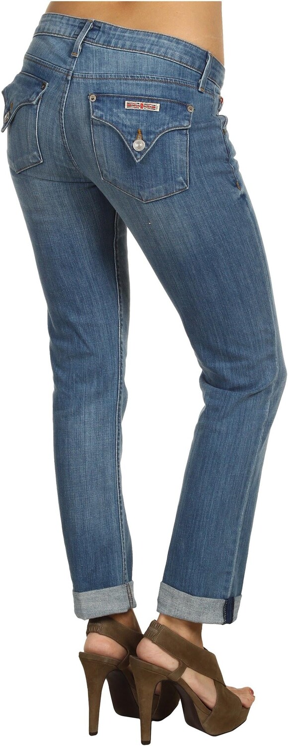 

Джинсы Hudson Jeans Bacara Crop Straight Cuffed in Sicily, цвет Sicily