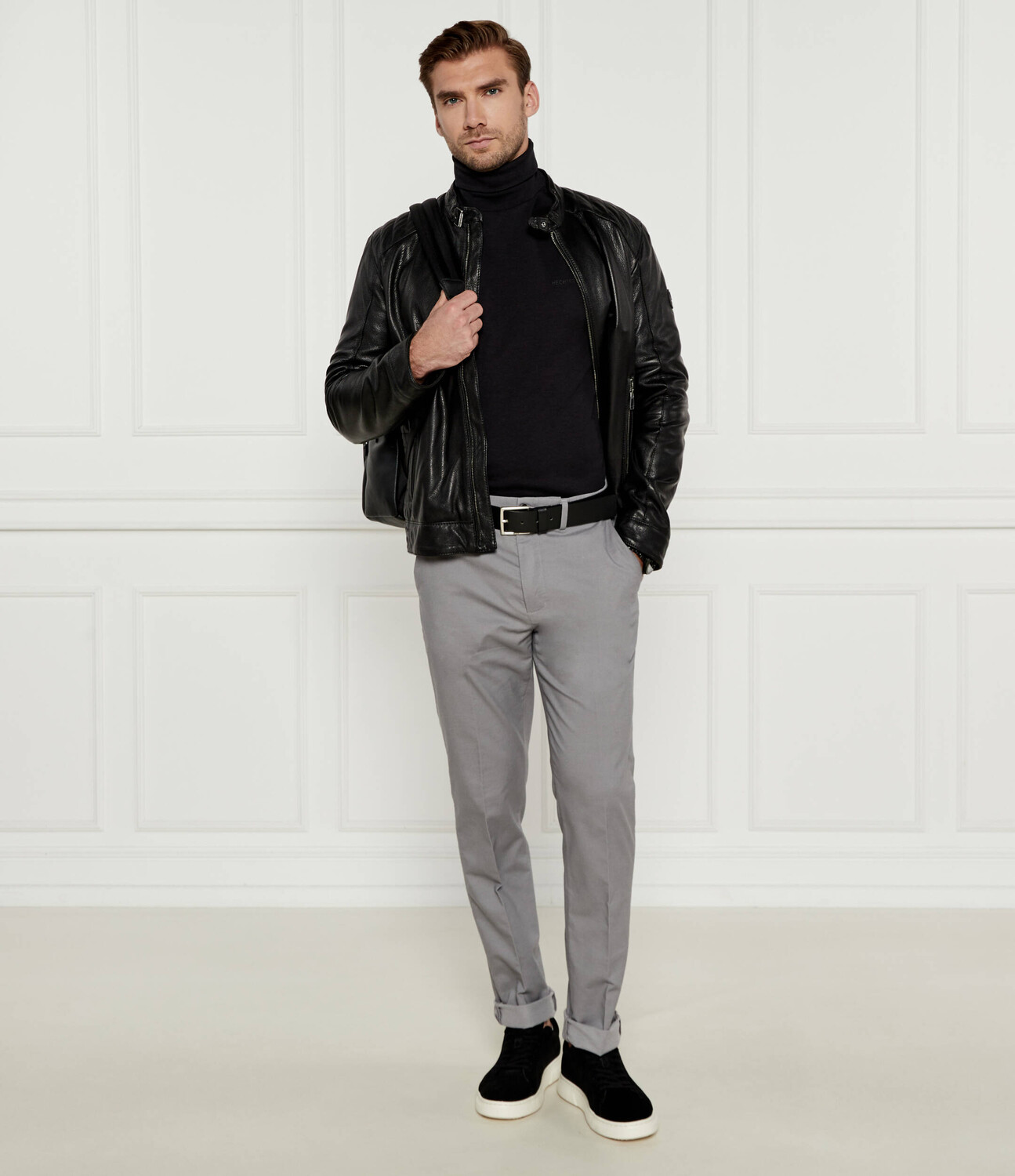 Брюки Tommy Hilfiger Denton Regular Fit, серый — фото 2