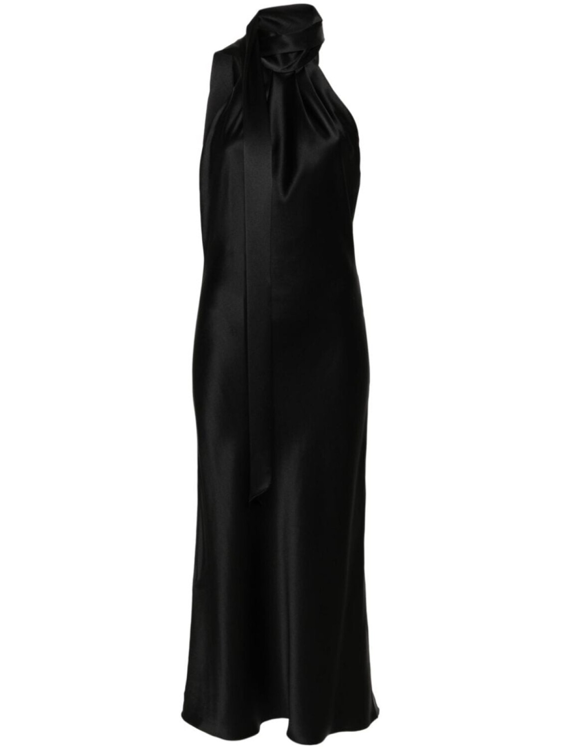 

Max Mara атласное платье макси Moli, черный
