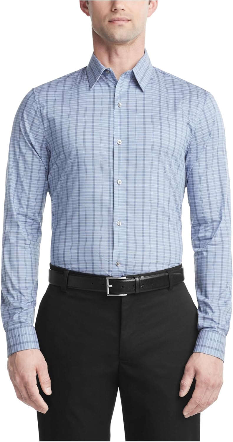 

Мужская рубашка Calvin Klein Extreme Slim Fit Stain Shield, Denim Check