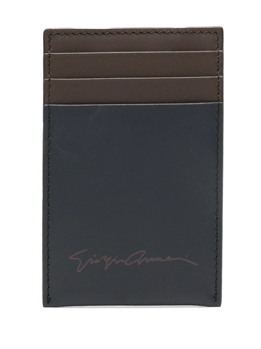 

Картхолдер с логотипом GIORGIO ARMANI, синий