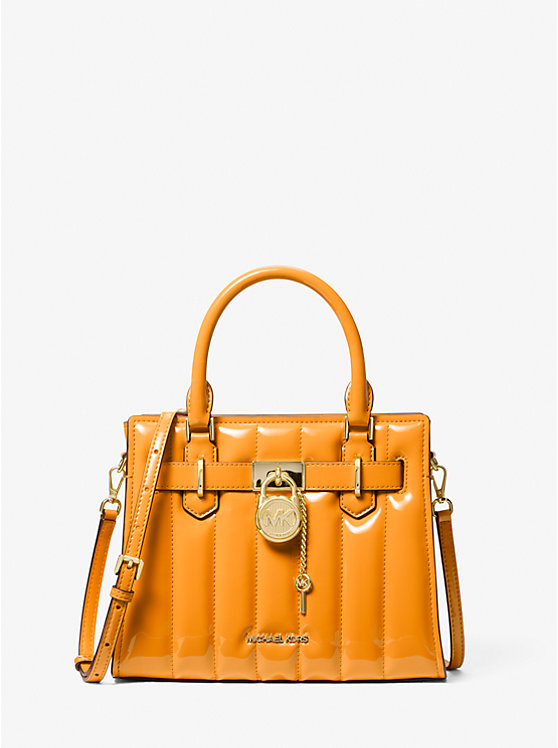 

Маленькая патентованная сумка Hamilton Michael Kors, оранжевый