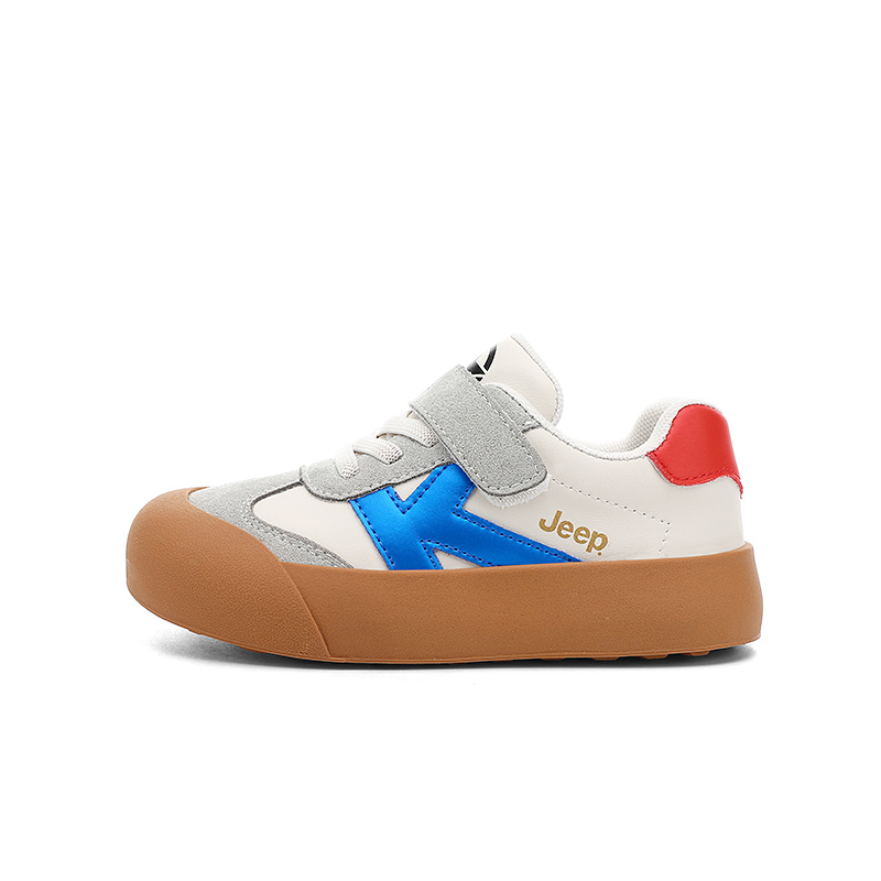 

Детские скейтерские кроссовки Pre school Jeep, айвори белый синий