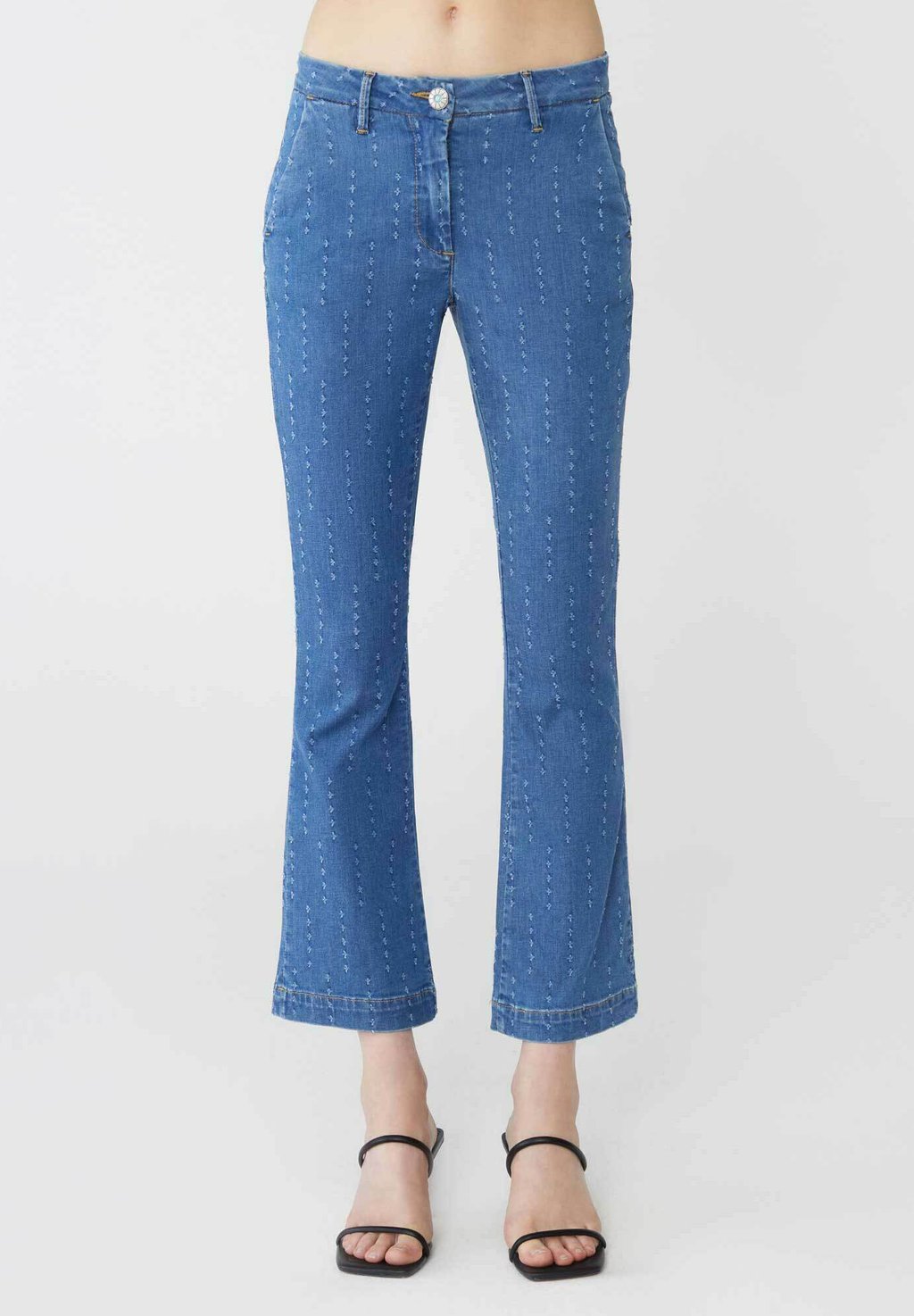 

Джинсы Bootcut PINOCCHIETTO MACRI MATELASSE Shaft, цвет Blu Denim