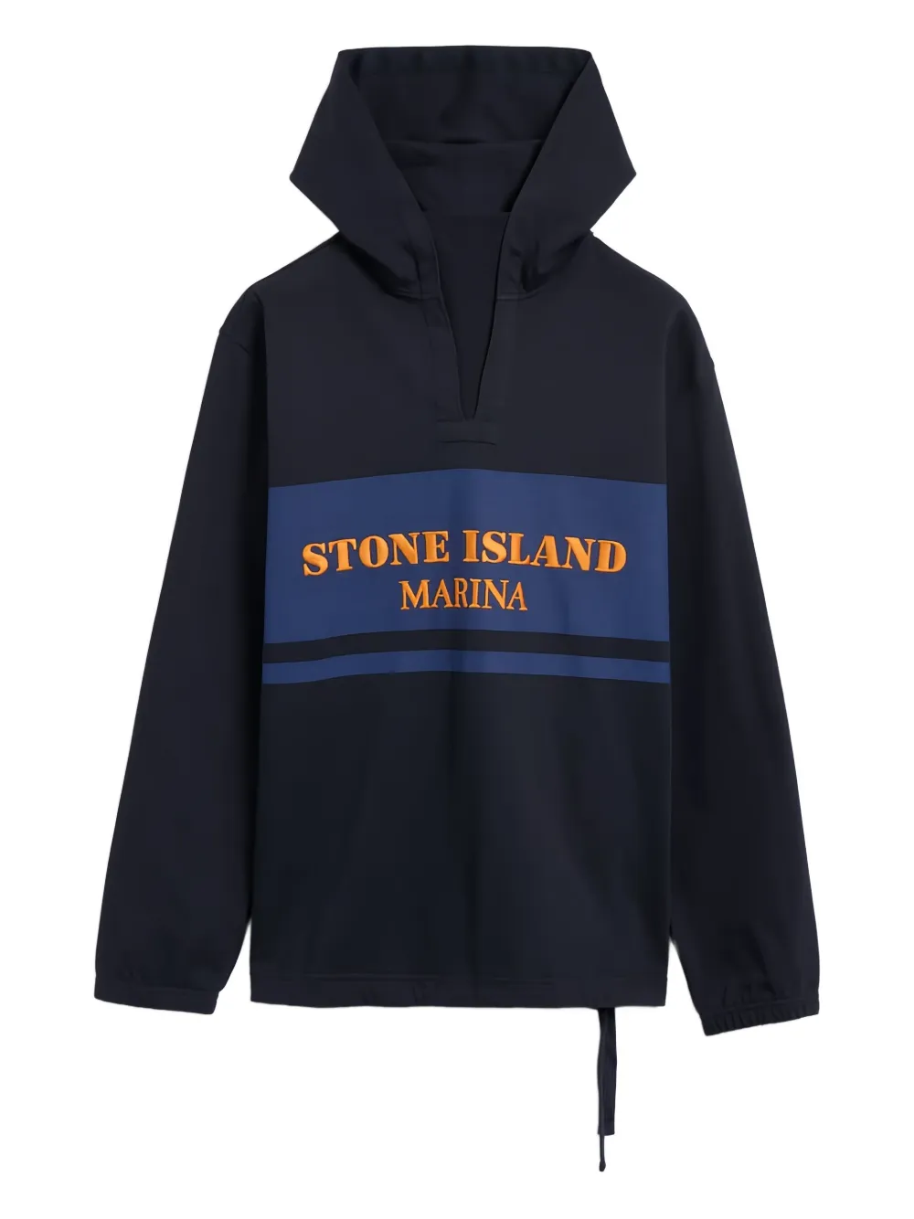 

Толстовка с V-образным вырезом и логотипом Stone Island, синий