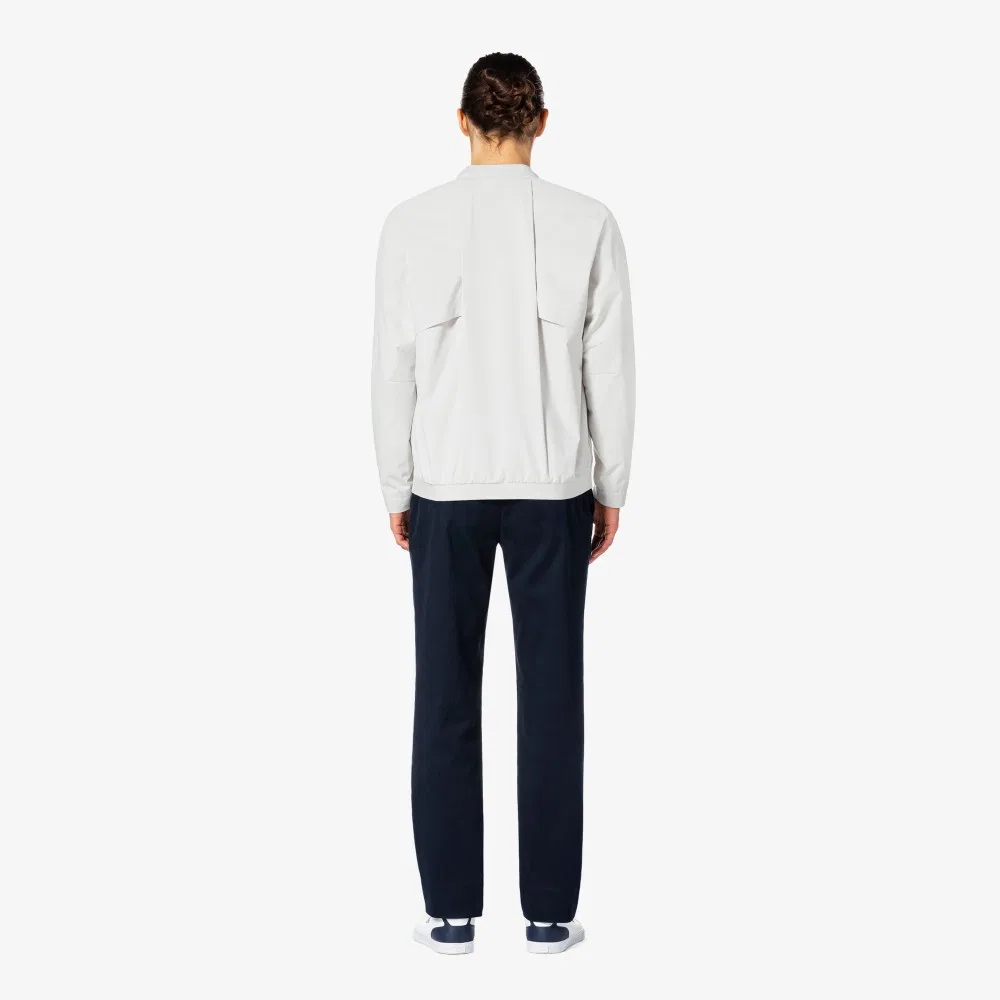Мужские чиносы в рубчик зауженного кроя тёмно-синие от Lacoste — фото 4