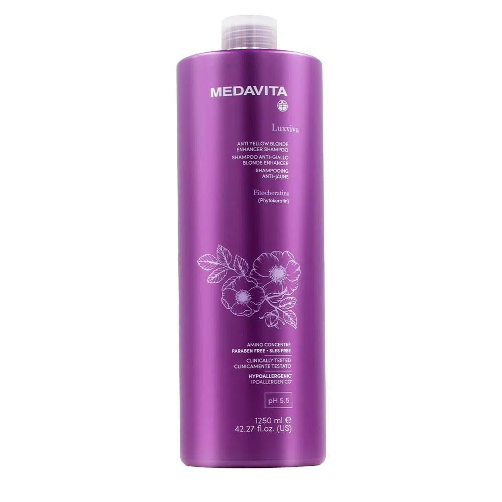 Шампунь против желтизны «Luxviva Color Care Anti-Yellow» от Medavita