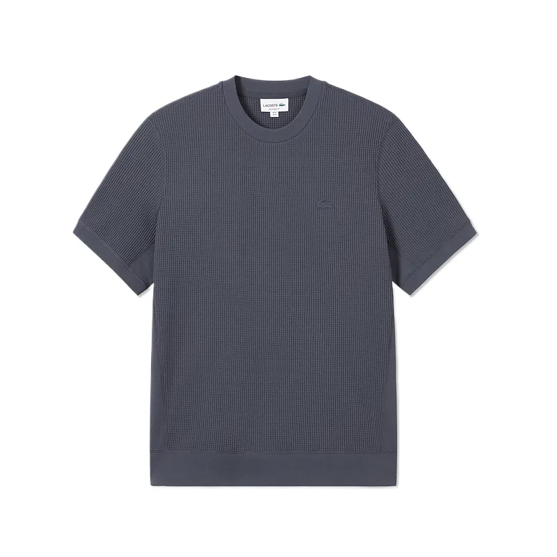 Футболка мужская с круглым вырезом Moderate LACOSTE, Milk Coffee — фото 3