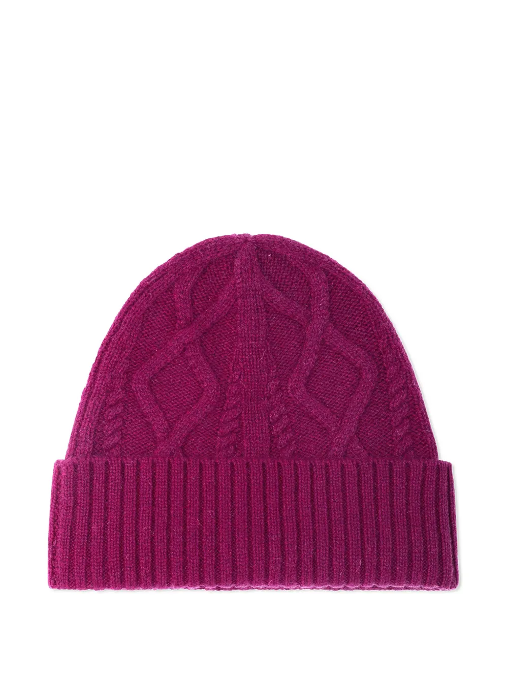 

Шапка бини фактурной вязки Eric Bompard, фиолетовый