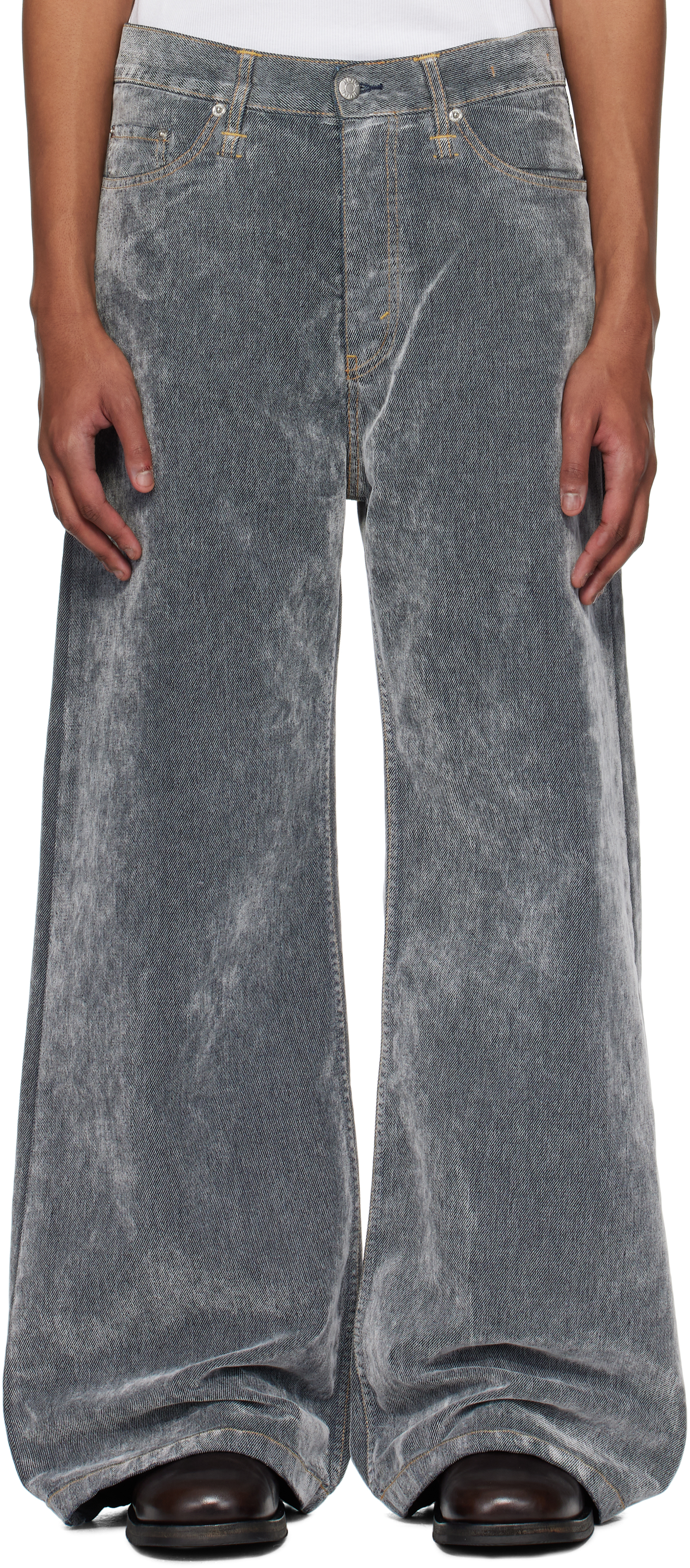 

Серые джинсы Skid HOPE, Grey flock