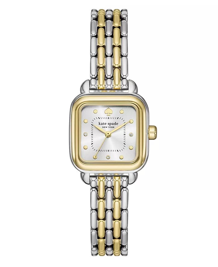 

Женские часы Gracie Square с тремя стрелками, двухцветные из нержавеющей стали, 25 мм kate spade new york