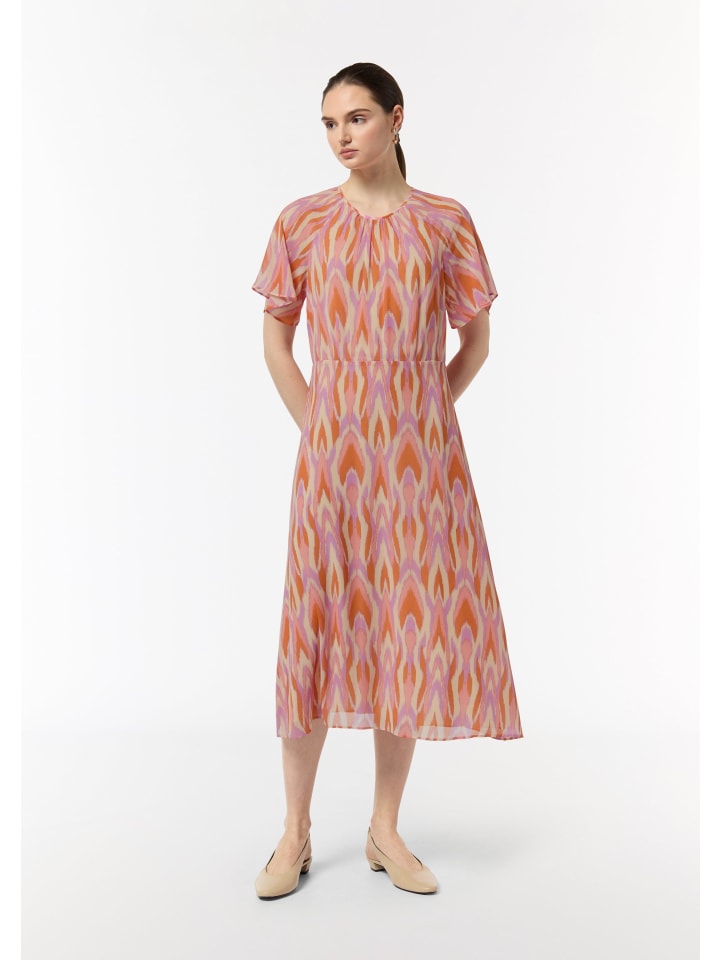 

Платье comma, цвет mehrfarbig-pink-weiß