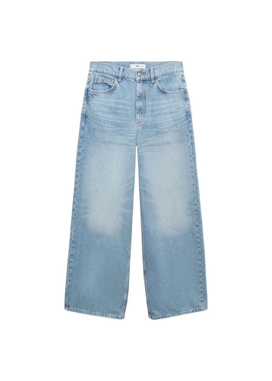 

Джинсы с широкими штанинами MANGO Danielle, светло-синий