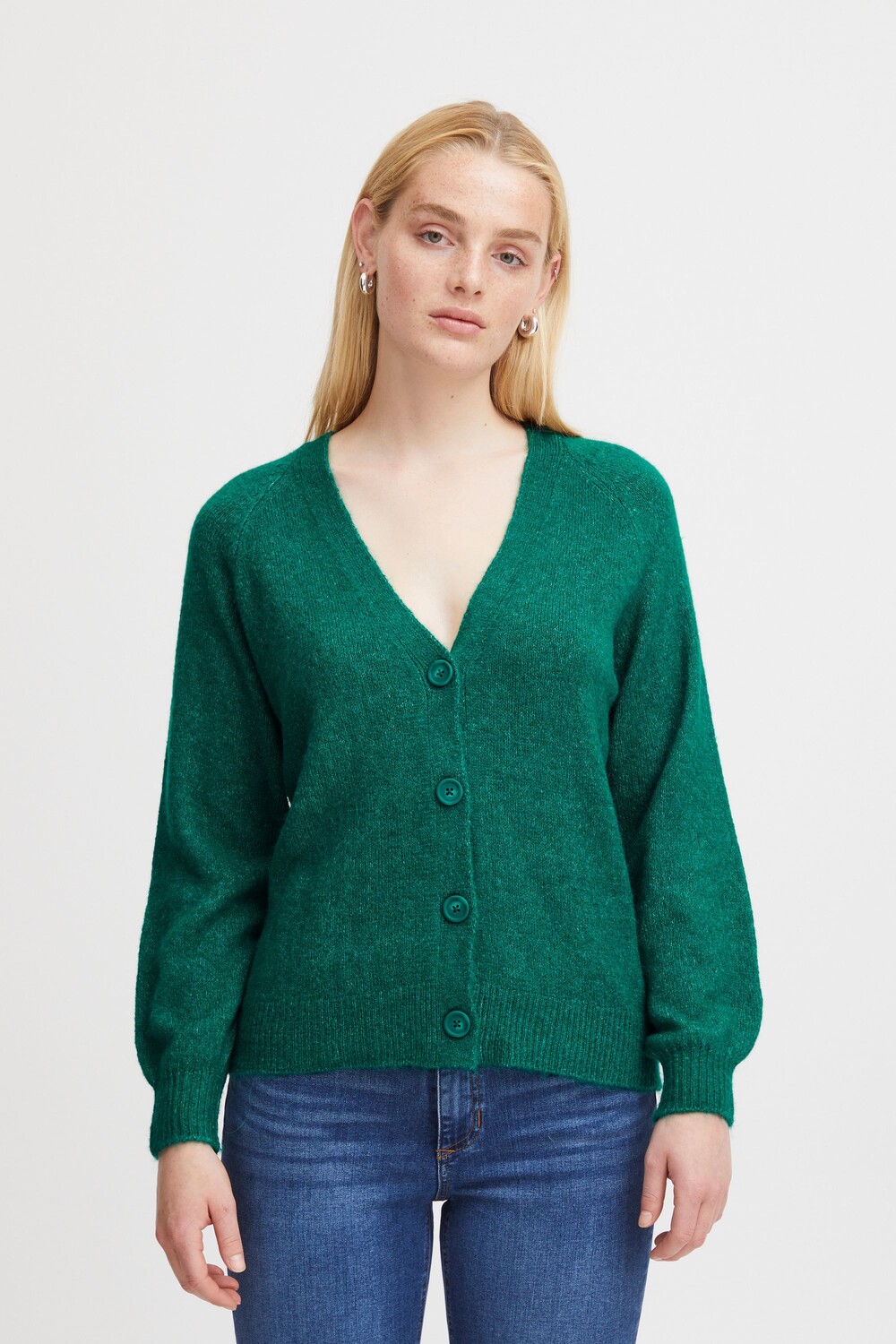 

Кардиган ICHI Strickjacke IHKAMARA CA3 20116948, зеленый