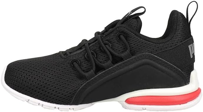 Мужские кроссовки PUMA Axelion Sleek, черный/серебристый/красный — фото 4