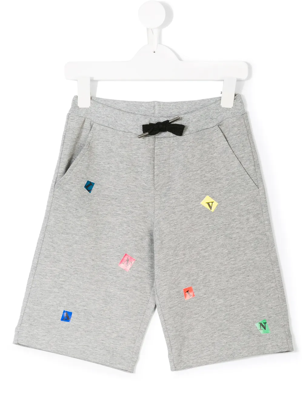 

Спортивные шорты с логотипом Lanvin Enfant, серый