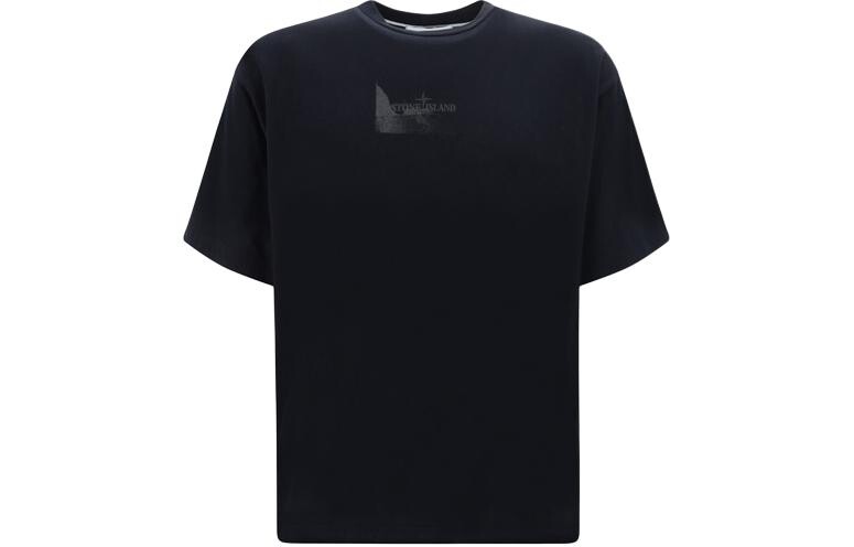 

Футболка Stone Island Logo-print мужская, черный