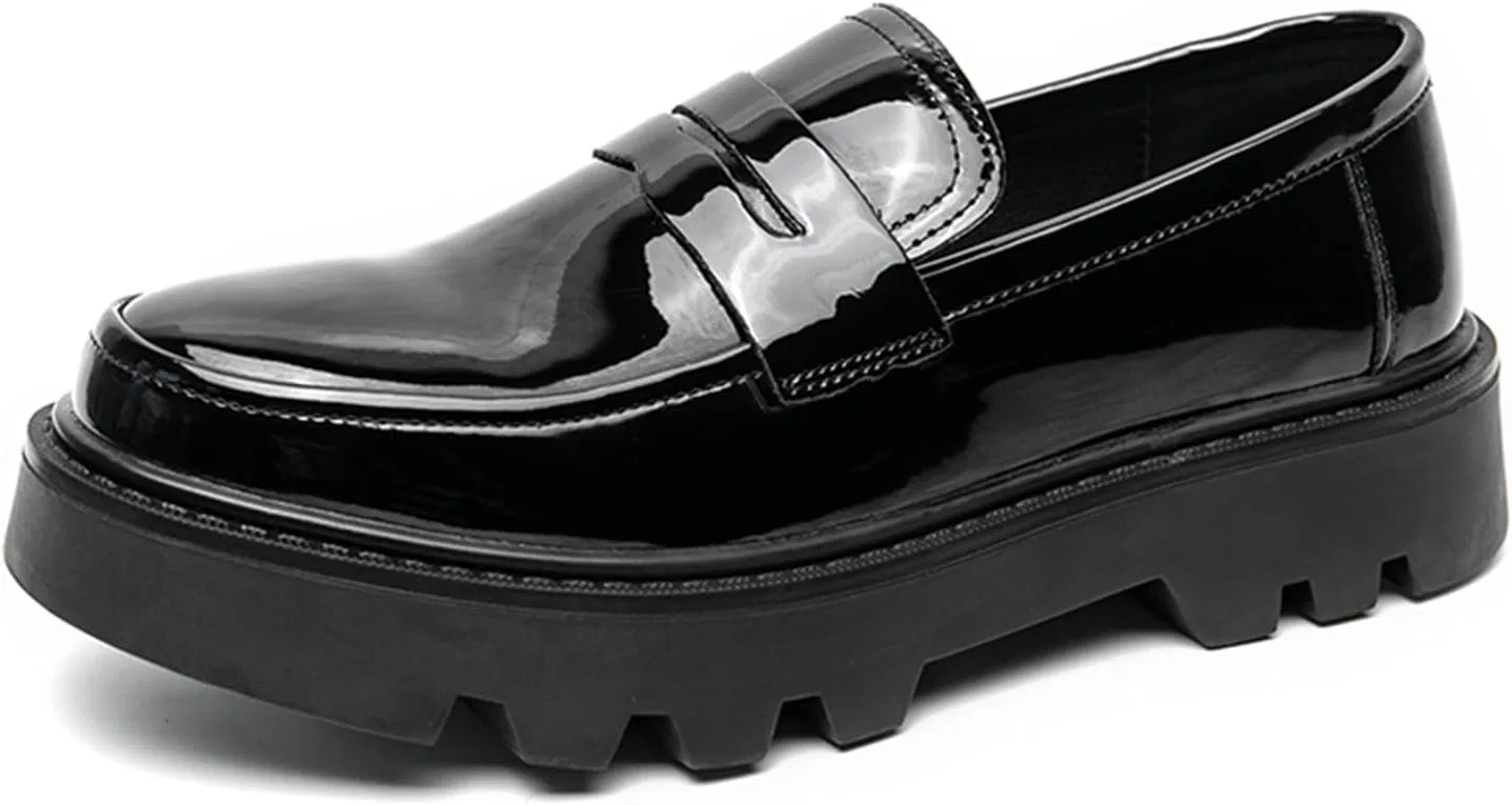 Лоферы из натуральной кожи, Patent Leather Slip-On, Black Zentavi