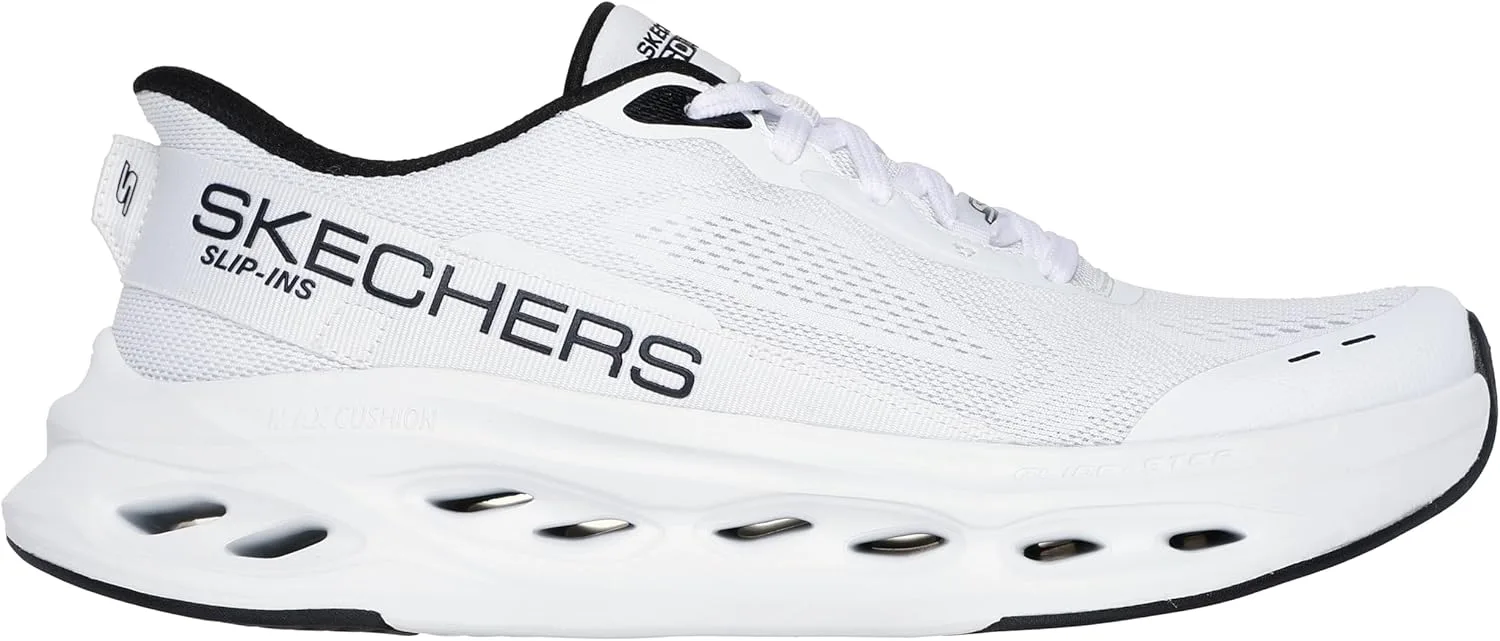 Кроссовки Skechers Men's Max Cushioning Glide Step Advert Hands Free Slip In Trainers, белый/черный — фото 4