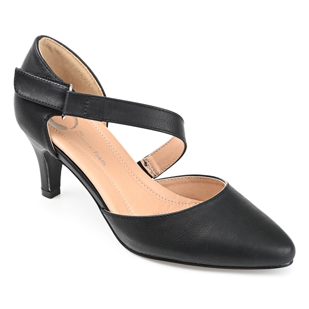 Туфли на широком каблуке Journee Tillis, black synthetic