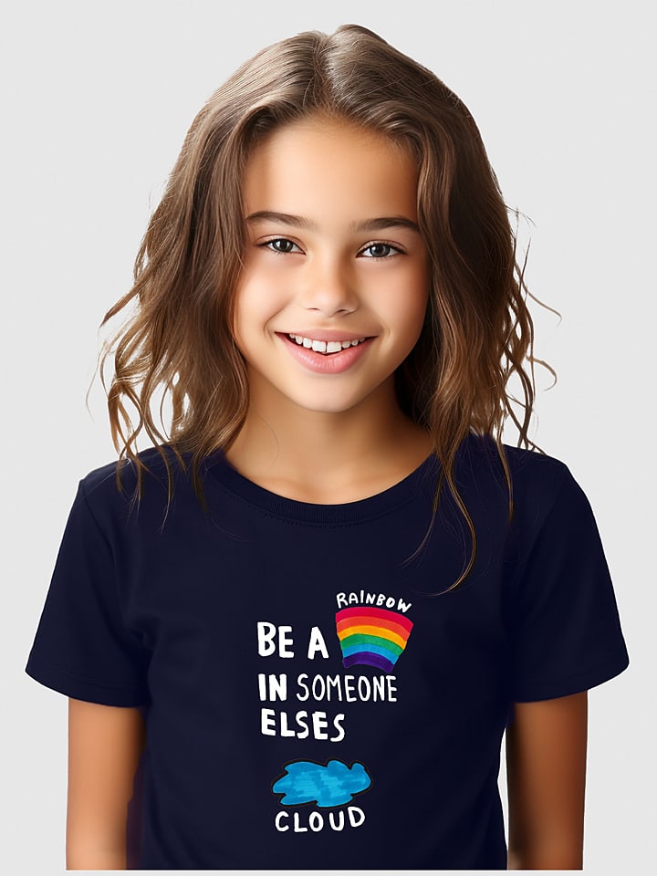 

Футболка WOOOP Shirt Be a Rainbow, темно-синий