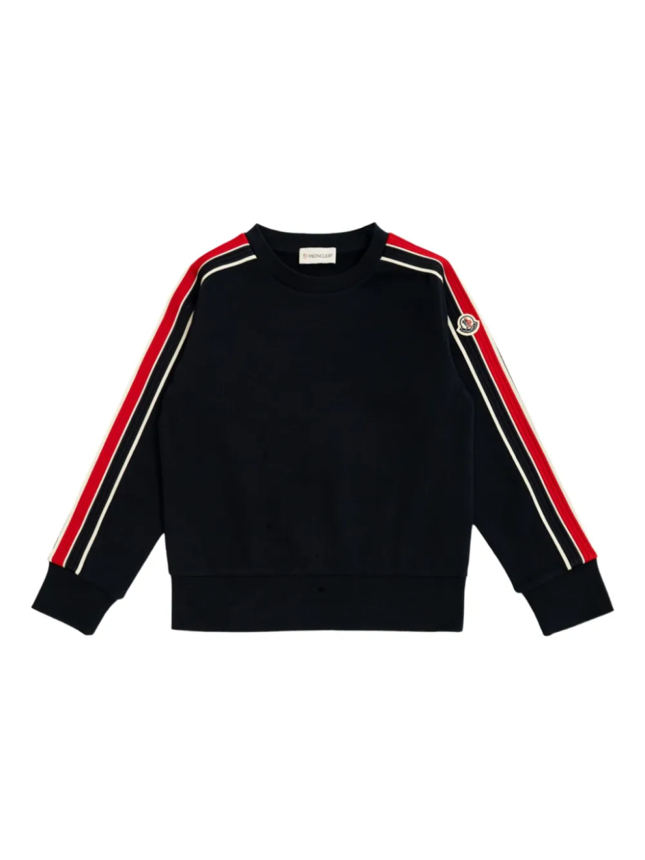 

Свитшот с трехцветной отделкой Moncler Enfant, синий
