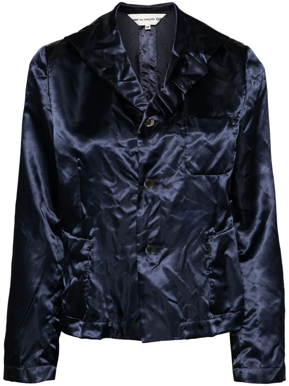 

Блейзер с жатым эффектом Comme Des Garçons Girl, синий